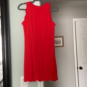 Vince Camuto Coral Scallop Edge Dress